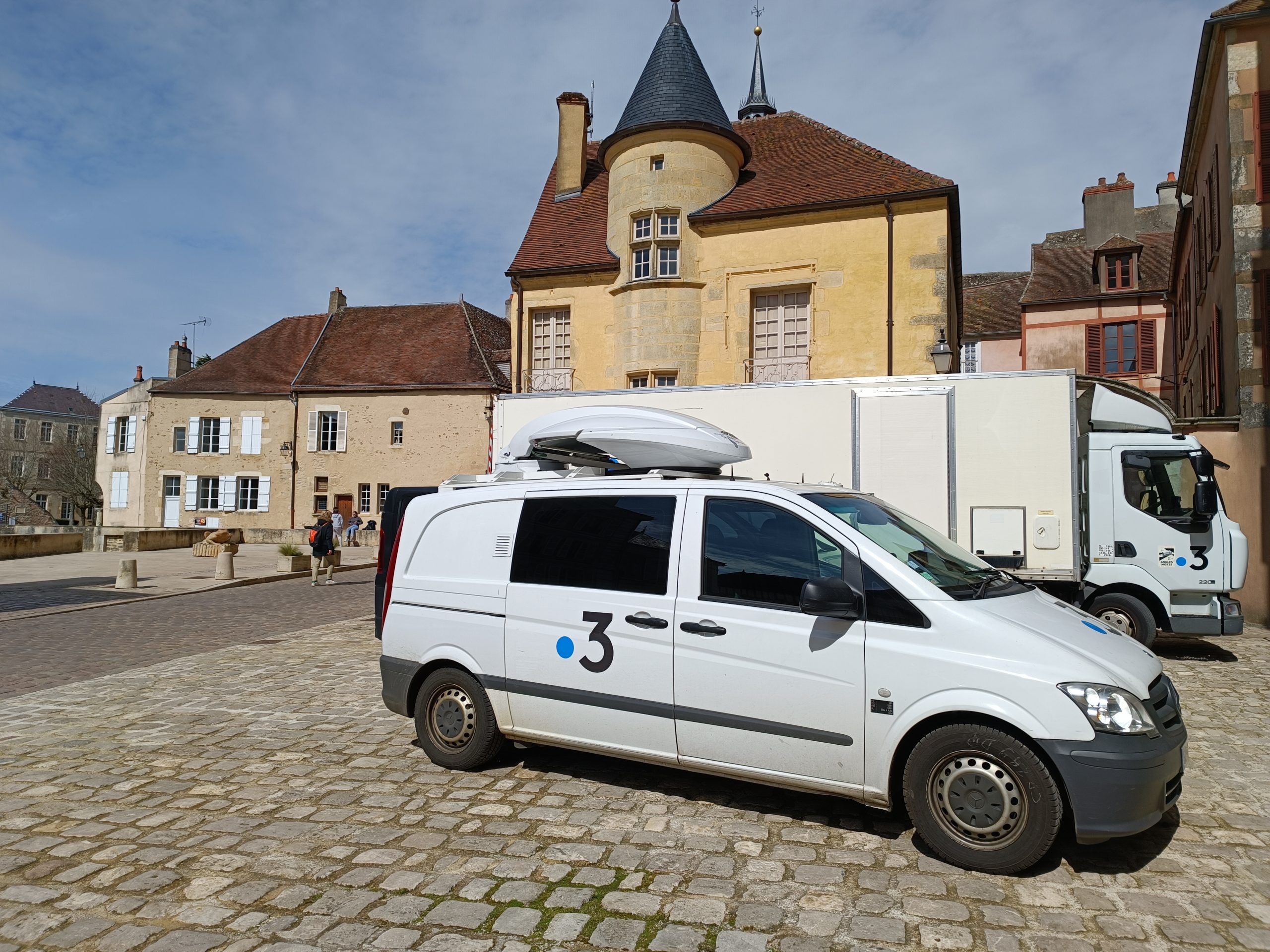 France 3 Bourgogne en tournage à Avallon