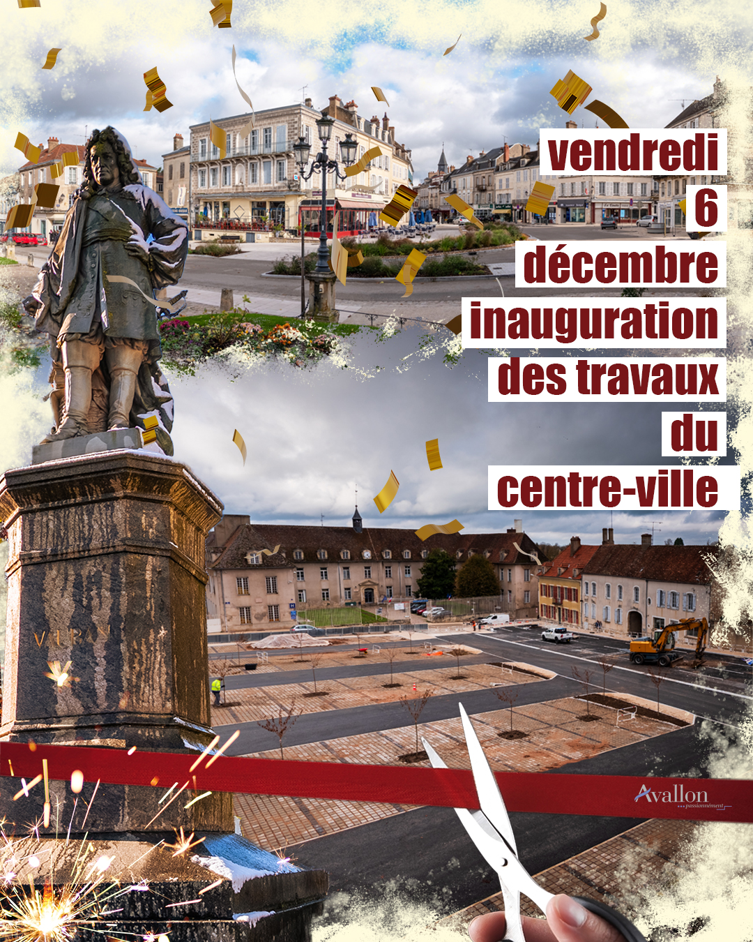 Inauguration des travaux du centre-ville