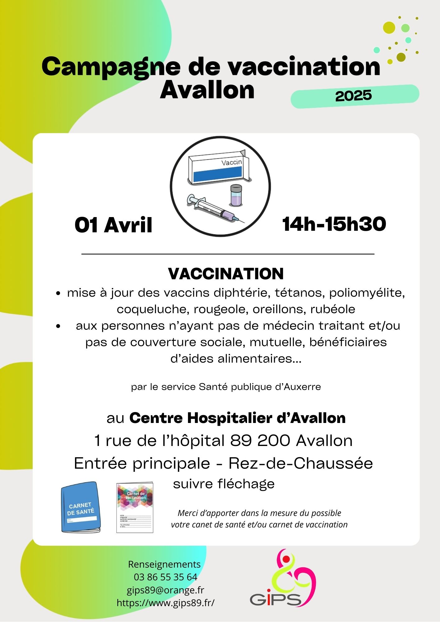 Une campagne de vaccination à l’hôpital d’Avallon